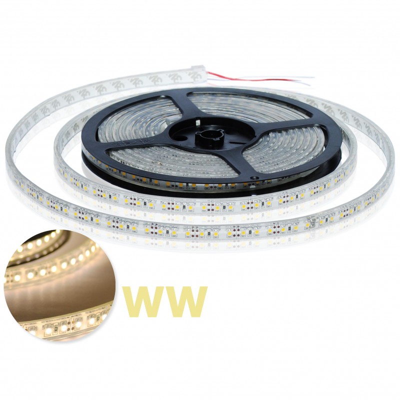 Flexibele IP68 Warm Wit 3528 120 LED/m - Per meter