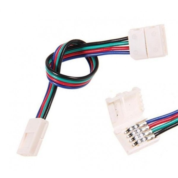 4 aderige LED strip connector verbindingskabel 15cm